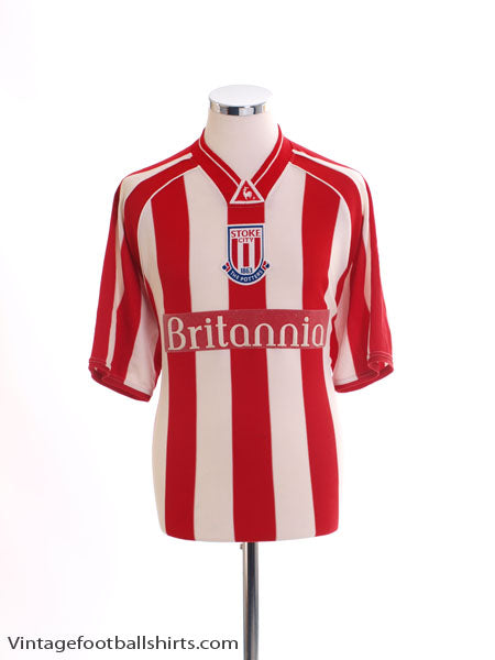 2001-03 Stoke City Home Shirt L Football Shirt