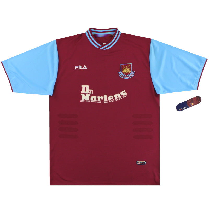 2001-03 West Ham Fila Home Shirt *w/tags* L I12842-602 2001-03 West Ham Fila Home Shirt *w/tags* L I12842-602