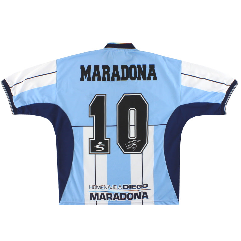 2001 Argentina Fila Diego Maradona Testimonial Shirt Maradona #10