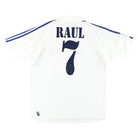 2001 Real Madrid adidas Home Shirt Raul #7 L Football Shirt