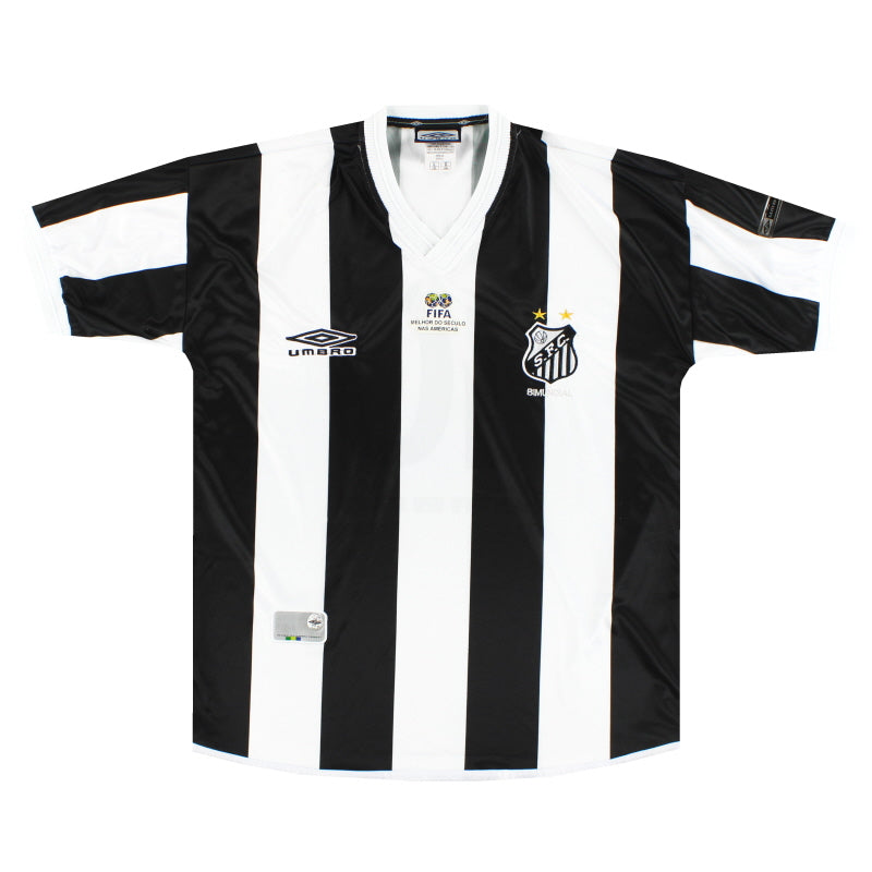 2001 Santos Umbro Away Shirt #10 L Football Shirt