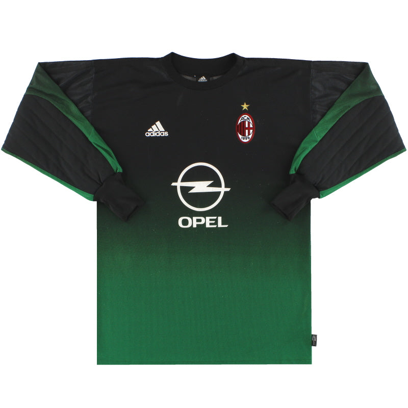 2002-03 AC Milan adidas Goalkeeper Shirt #1 S AKU001 | Vintage