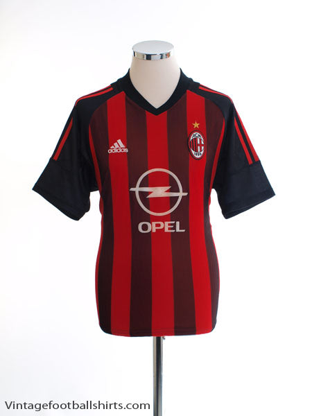 2002-03 AC Milan Home Shirt Inzaghi #9 XL 156165 | Vintage