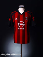2002-03 AC Milan Home Shirt L Football Shirt