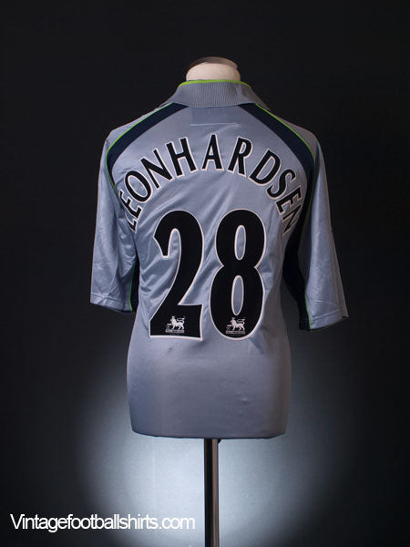 2002-03 Aston Villa Match Issue Third Shirt Leonhardsen #28 L Football Shirt