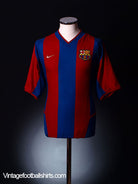 2002-03 Barcelona Home Shirt L.Boys Football Shirt