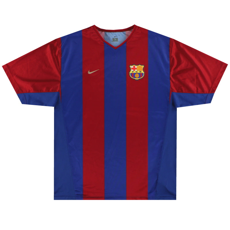 2002-03 Barcelona Nike Basic Home Shirt *Mint* XL Football Shirt