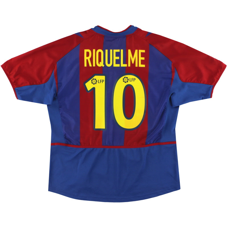 2002-03 Barcelona Nike Home Shirt Riquelme #10 L 184633 | Vintage