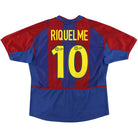 2002-03 Barcelona Nike Home Shirt Riquelme #10 L Football Shirt