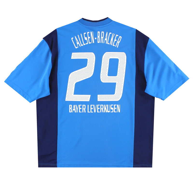 2002-03 Bayer Leverkusen adidas Match Issue Away Shirt Callsen