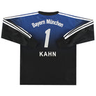 2002-03 Bayern Munich adidas Goalkeeper Shirt Kahn #1 XL.Boys Football Shirt