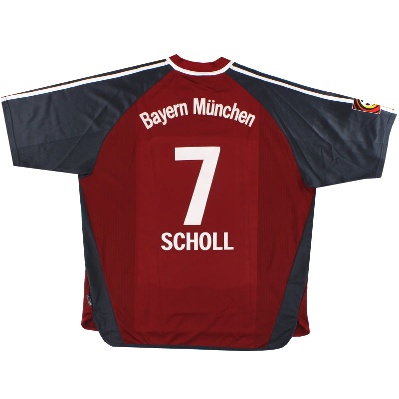 2002-03 Bayern Munich adidas Home Shirt Scholl #7 XXL Football Shirt