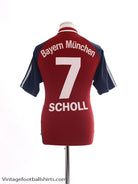 2002-03 Bayern Munich Home Shirt Scholl #7 S Football Shirt