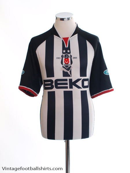 2002-03 Besiktas Centenary Away Shirt M Football Shirt