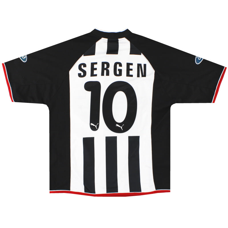2002-03 Besiktas Puma Centenary Away Shirt Sergen #10 L Football Shirt