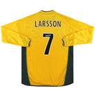 2002-03 Celtic Umbro Away Shirt Larsson #7 L/S L Football Shirt
