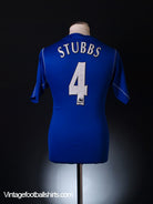 2002-03 Everton Home Shirt Stubbs #4 S Football Shirt