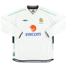 2002-03 Ireland Umbro Home Shirt L/S XL Football Shirt