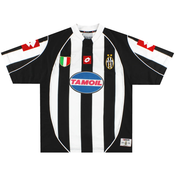 2002-03 Juventus Lotto CL Home Shirt M | Vintage Football Shirts