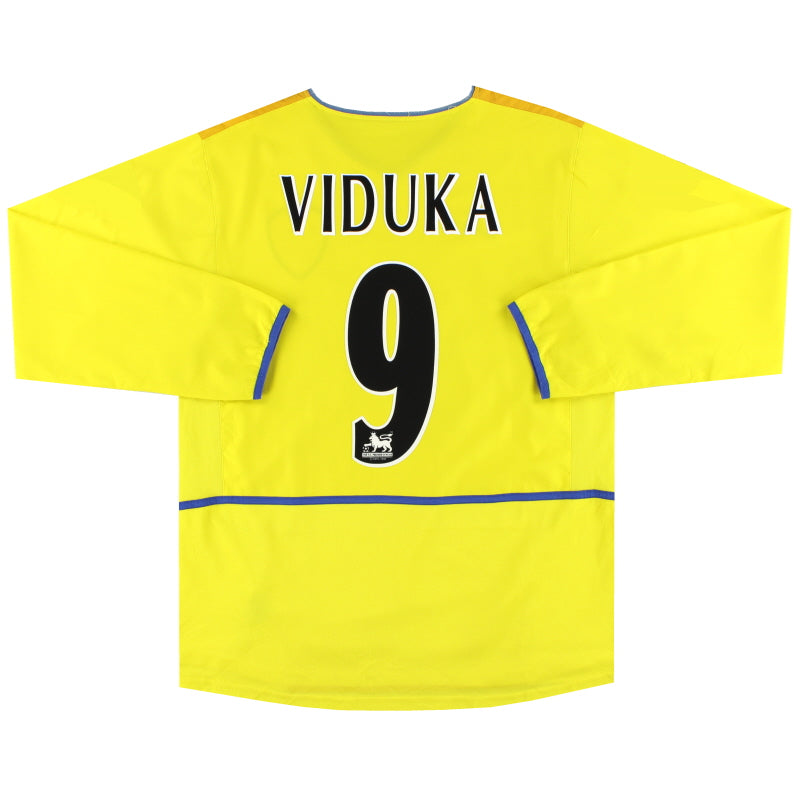 2002-03 Leeds Nike Away Shirt Viduka #9 L/S M 185183 | Vintage