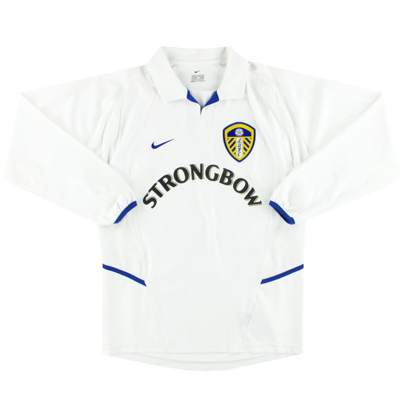 2002-03 Leeds Nike Home Shirt L/S S Football Shirt