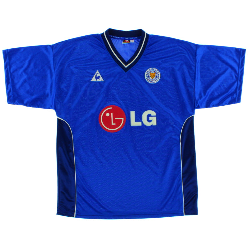 2002-03 Leicester Home Shirt L Football Shirt