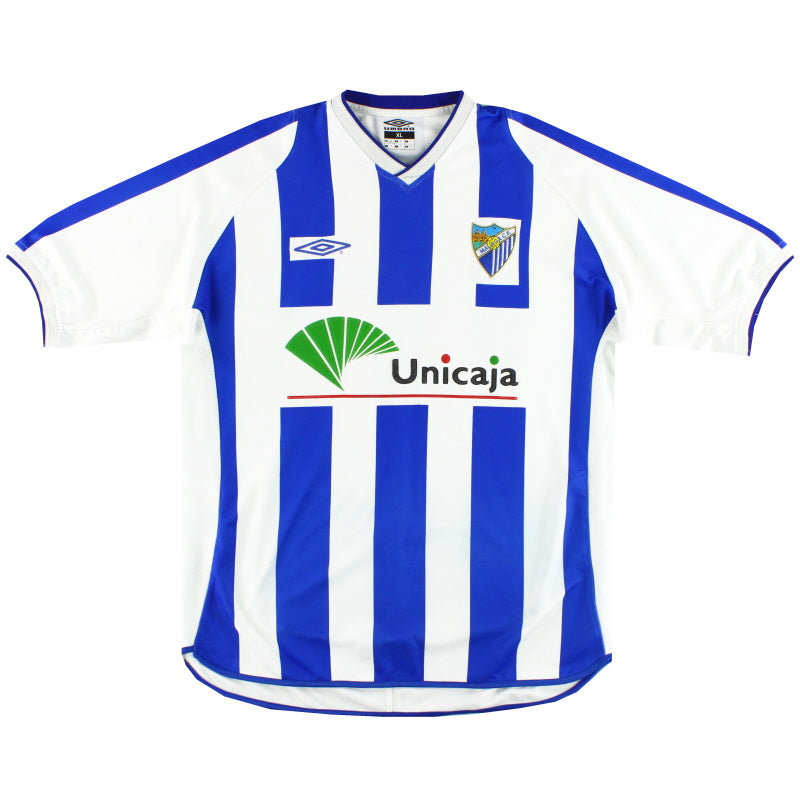 【美品】マラガCF 2002-03 シーズン ホームユニフォーム Umbro 2002-03 Malaga Umbro Home Shirt XL | Vintage Football Shirts
