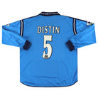 2002-03 Manchester City Le Coq Sportif Player Issue Home Shirt Distin #5 L/S XL Football Shirt
