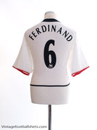 2002-03 Manchester United Away Shirt Ferdinand #6 *Mint* L Football Shirt