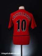 2002-03 Manchester United Home Shirt v.Nistelrooy #10 S Football Shirt