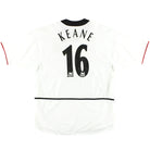 2002-03 Manchester United Nike Away Shirt Keane #16 L Football Shirt
