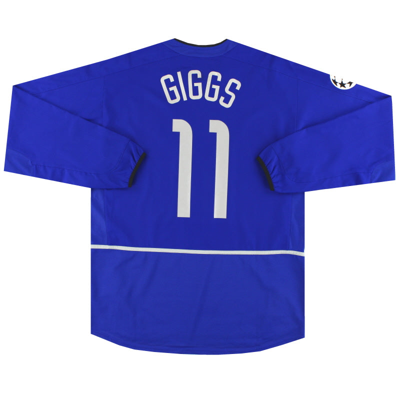 2002-03 Manchester United Nike CL Third Shirt Giggs #11 L/S L Football Shirt