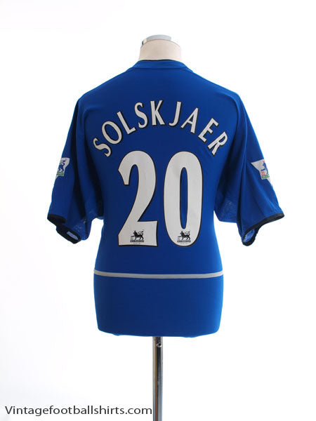 2002-03 Manchester United Third Shirt Solskjaer #20 L Football Shirt