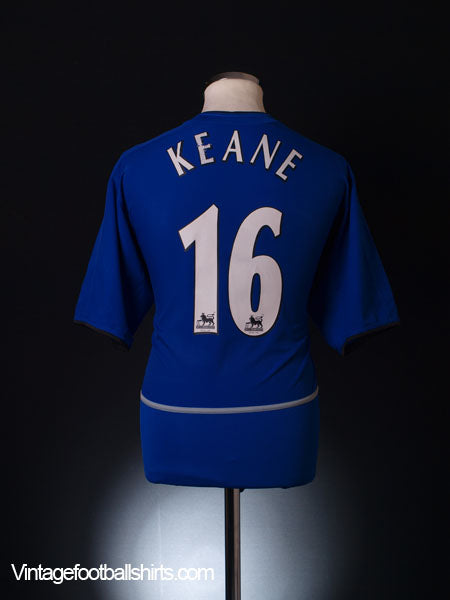 2002-03 Manchester United Third Shirt Keane #16 L Football Shirt
