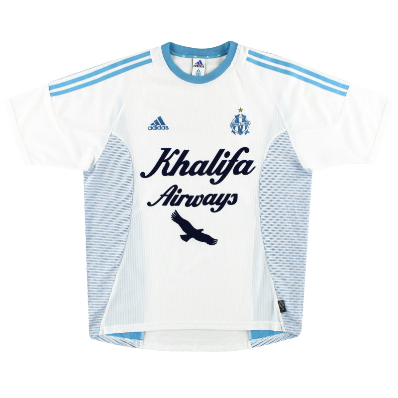 2002-03 Olympique Marseille adidas Home Shirt L Football Shirt