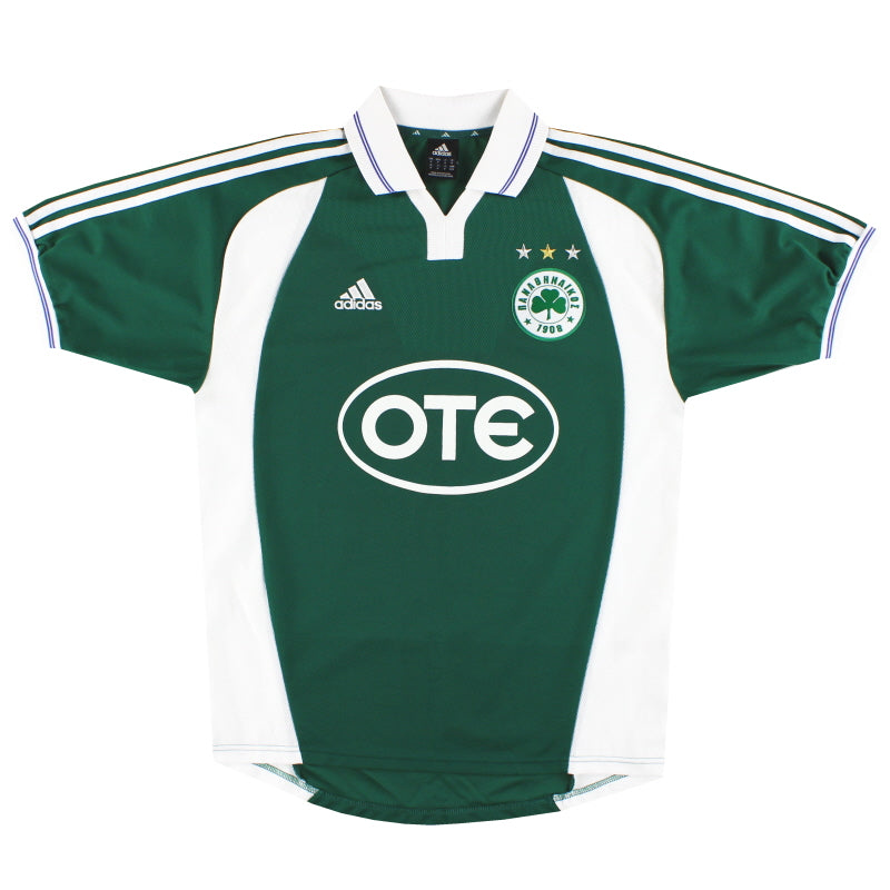 2002-03 Panathinaikos adidas Home Shirt M Football Shirt