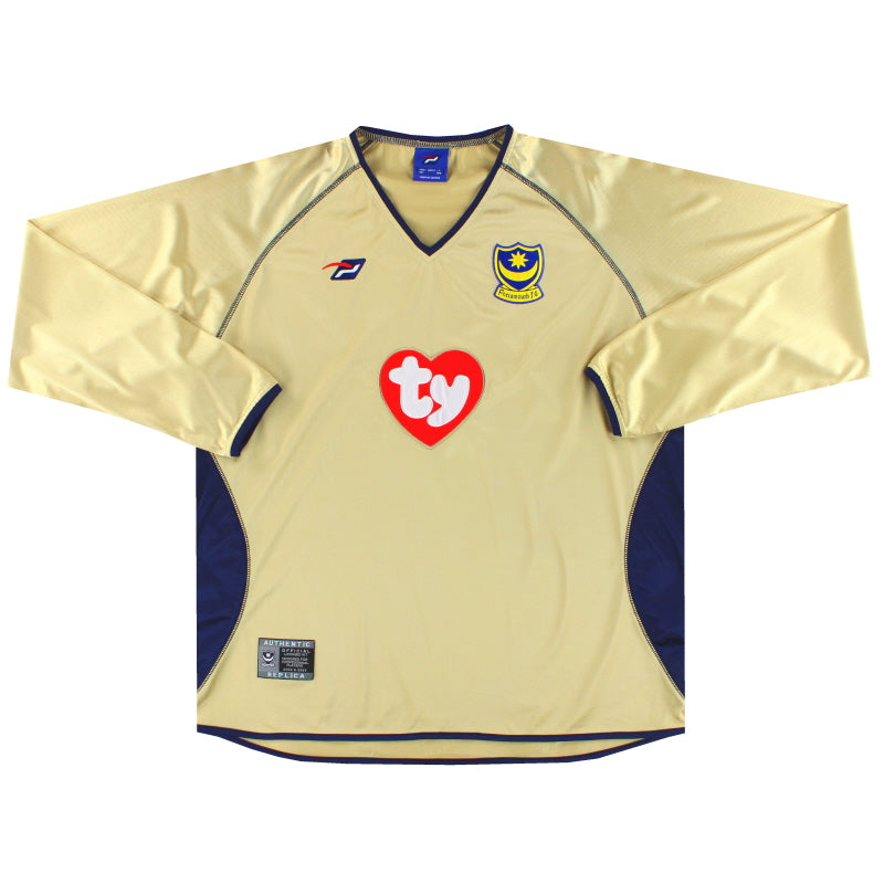 2002-03 Portsmouth Away Shirt L/S *Mint* L Football Shirt