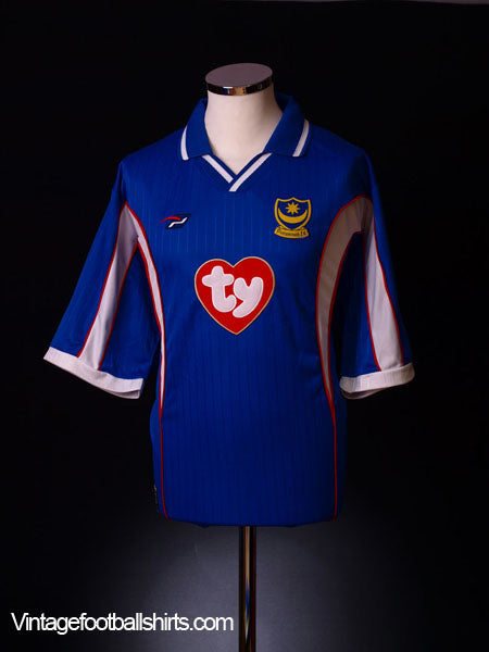 2002-03 Portsmouth Home Shirt L Football Shirt