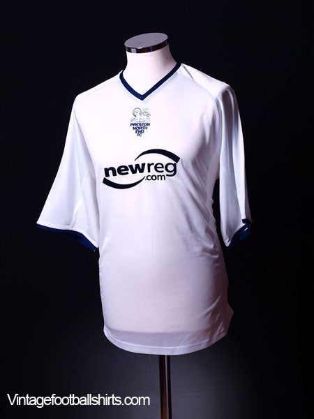 2002-03 Preston Home Shirt L Football Shirt