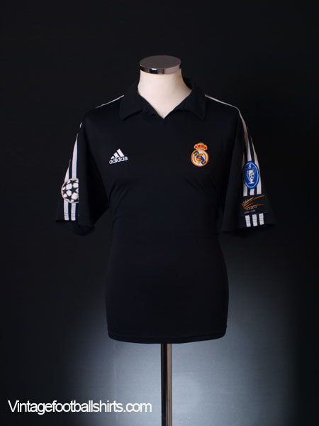 2001-02 Real Madrid Centenary Champions League Away Shirt M Football Shirt