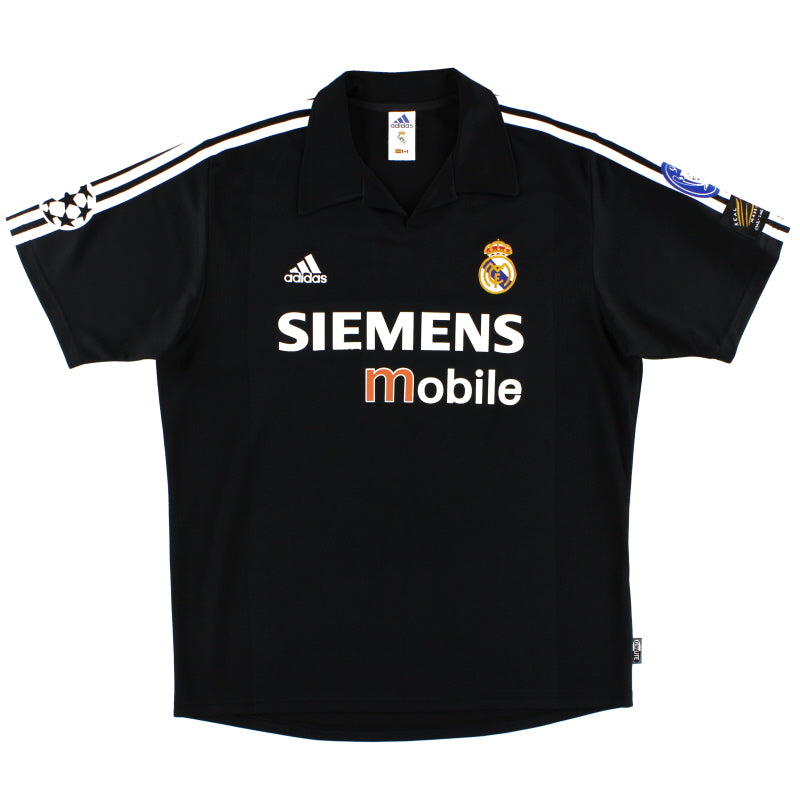 2002-03 Real Madrid Centenary Champions League Away Shirt L Football Shirt