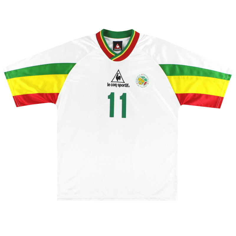 le coq sportif DIOUF 11 セネガル代表シャツ 2002-03 Senegal Le Coq Sportif Home Shirt Diouf #11 S | Vintage