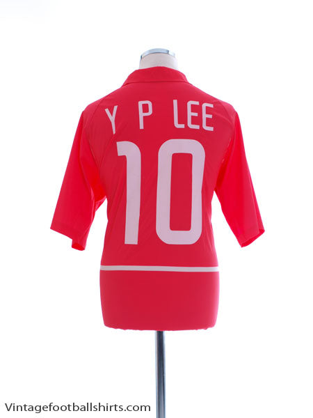 2002-03 South Korea Basic Home Shirt Y P Lee #10 XL Football Shirt
