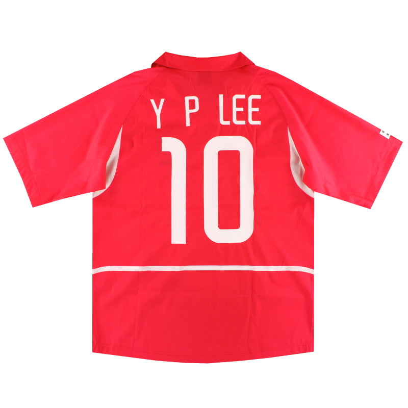2002-03 South Korea Nike Basic Home Shirt Y P Lee #10 XL Football Shirt