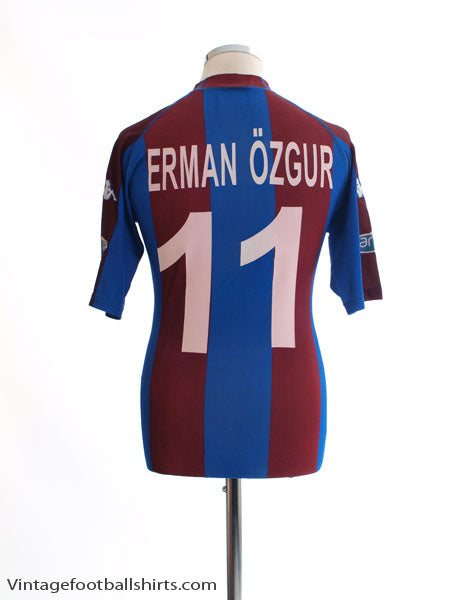 2002-03 Trabzonspor Home Shirt Erman Ozgur #11 L Football Shirt
