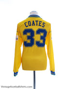 2002-03 Woking Match Paulas Benara Issue Away Shirt Coates #33 L/S XL Jacket