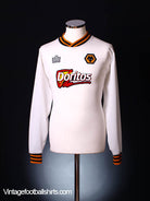 2002-03 Wolves Away Shirt L/S *Mint* L Football Shirt