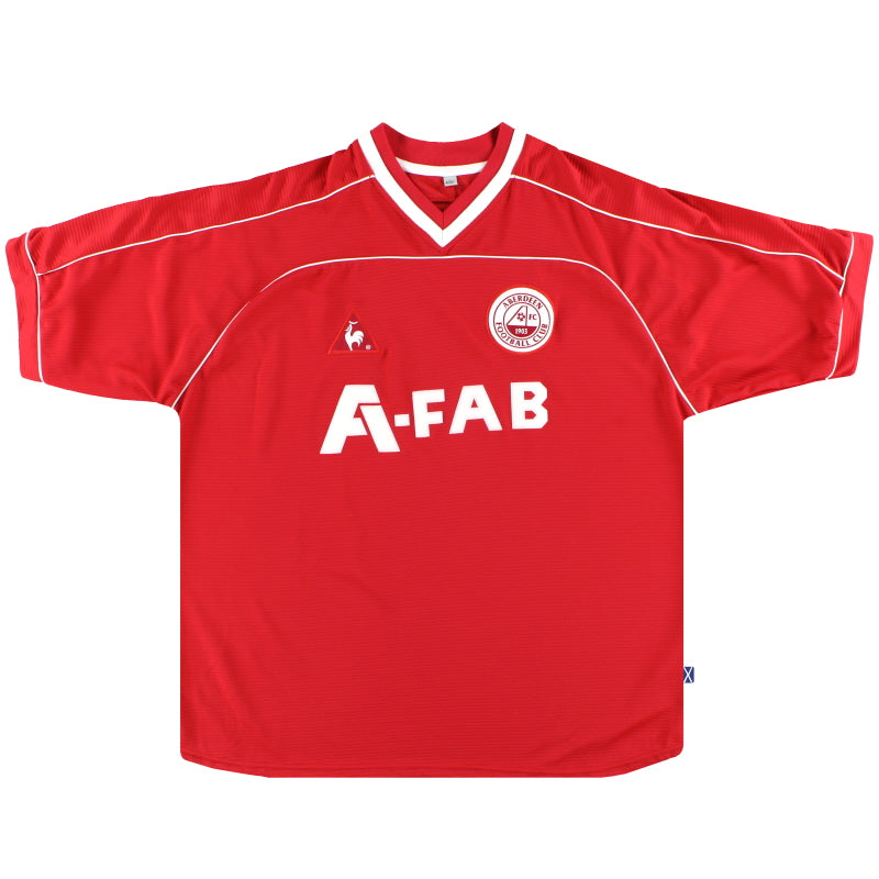 2002-04 Aberdeen Le Coq Sportif Home Shirt L Football Shirt
