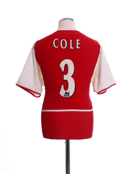 2002-04 Arsenal Home Shirt Cole #3 M Football Shirt