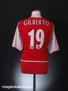 2002-04 Arsenal Home Shirt Gilberto #19 L.Boys Football Shirt